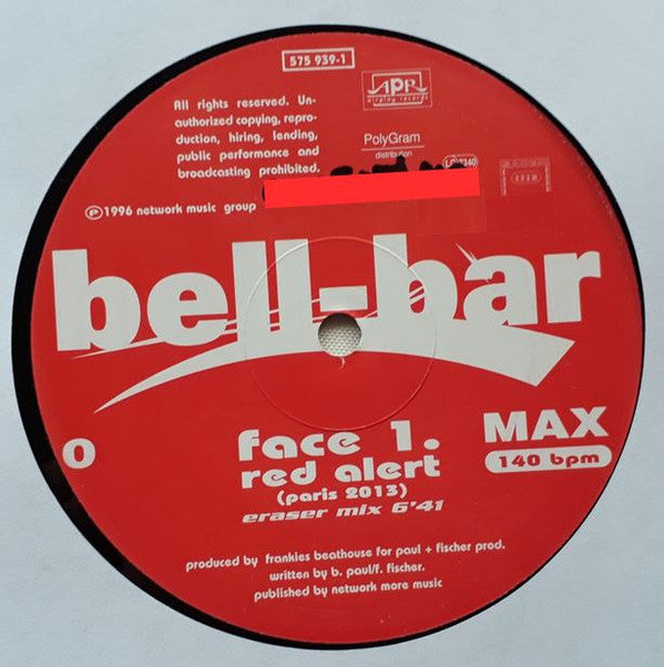 Bell Bar : Red Alert  (Paris 2013) (12", Maxi)