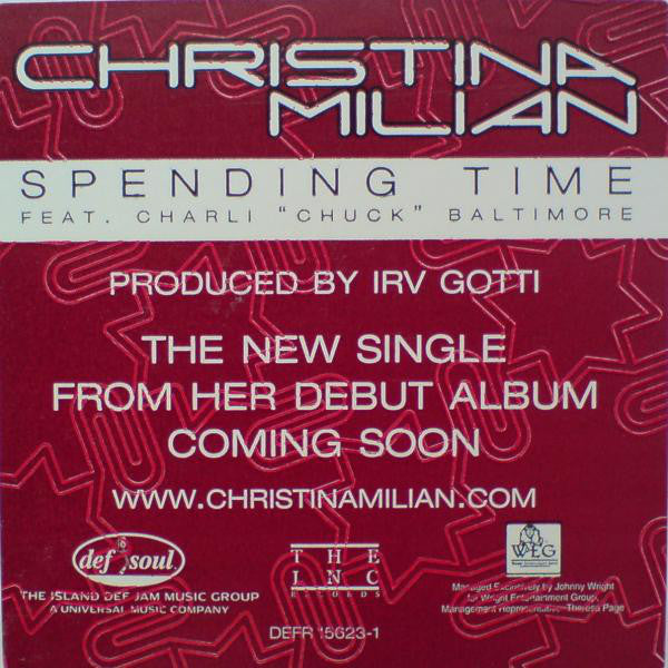 Christina Milian Feat. Charli Baltimore : Spending Time (12", Single, Promo)