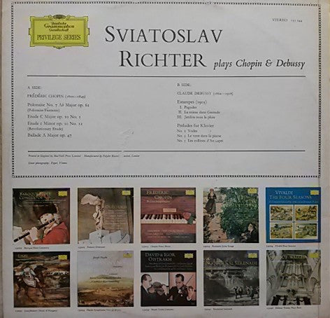 Sviatoslav Richter : Plays Chopin & Debussy (LP)