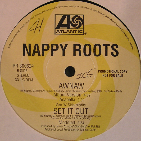 Nappy Roots : Awnaw (12", Promo)