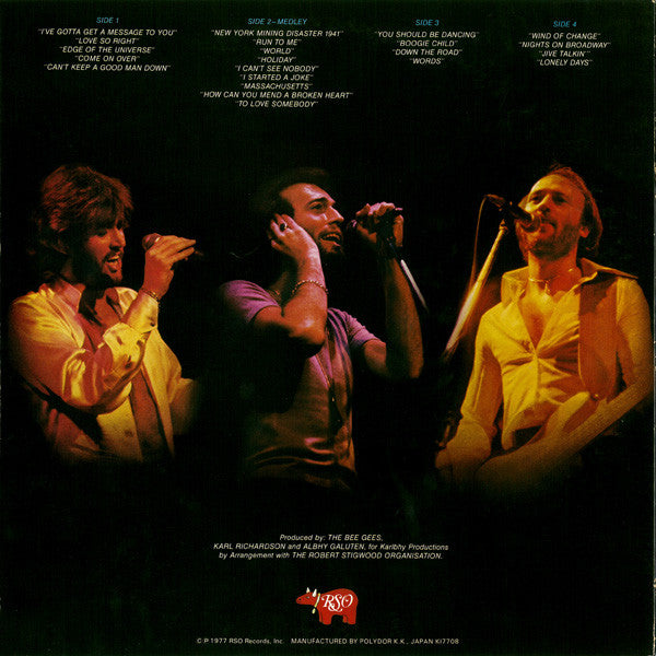 Bee Gees : Here At Last.. Bee Gees ...Live (2xLP, Album)