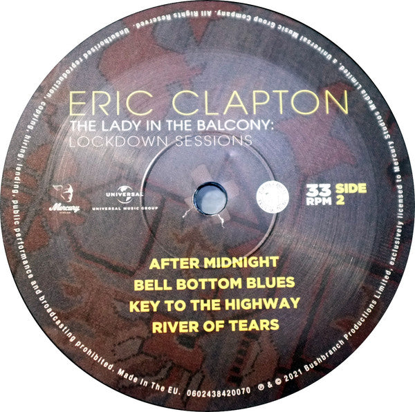 Eric Clapton : The Lady In The Balcony: Lockdown Sessions (2xLP, Album, RE, 180)