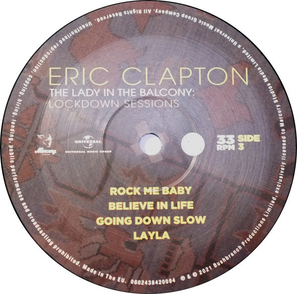 Eric Clapton : The Lady In The Balcony: Lockdown Sessions (2xLP, Album, RE, 180)