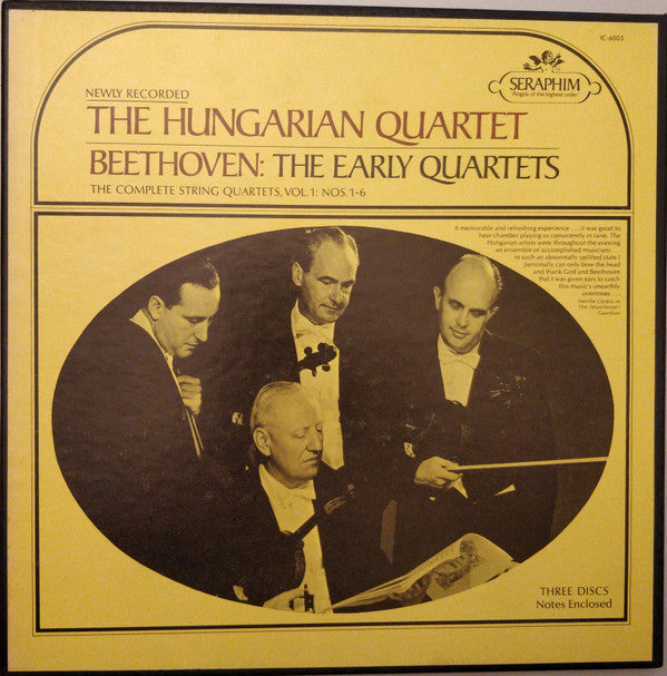 Ludwig van Beethoven, The Hungarian Quartet : The Early Quartets (The Complete String Quartets, Vol. 1: Nos. 1-6) (3xLP + Box)