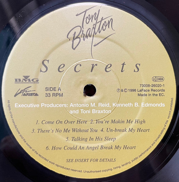 Toni Braxton : Secrets (LP, Album)