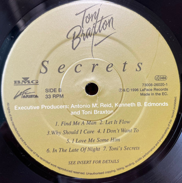 Toni Braxton : Secrets (LP, Album)