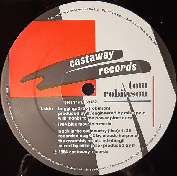 Tom Robinson : Back In The Old Country (12", Single)