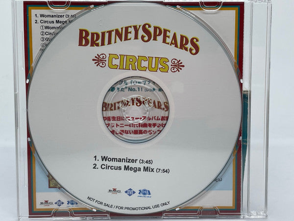 Britney Spears :  Circus [Japan Promo CD-R Acetate] (CD, Promo, Smplr)