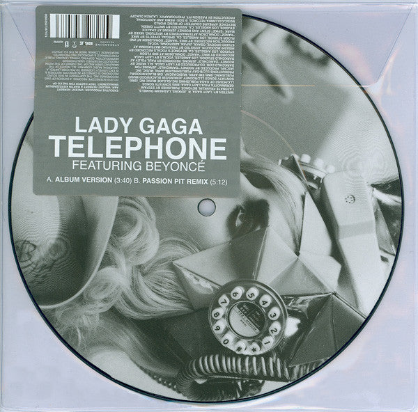 Lady Gaga Featuring Beyoncé : Telephone (7", Single, Pic)