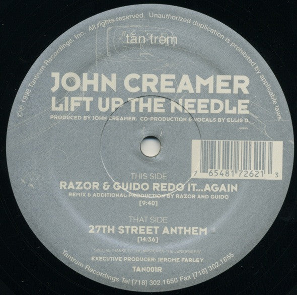 John Creamer : Lift Up The Needle (12")