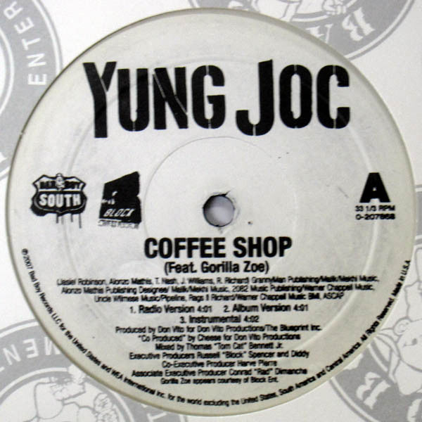 Yung Joc Feat. Gorilla Zoe : Coffee Shop (12")