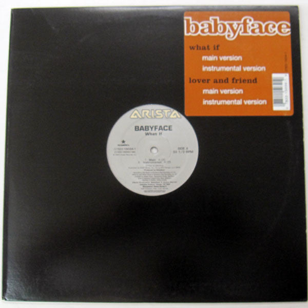 Babyface : What If / Lover And Friend (12")