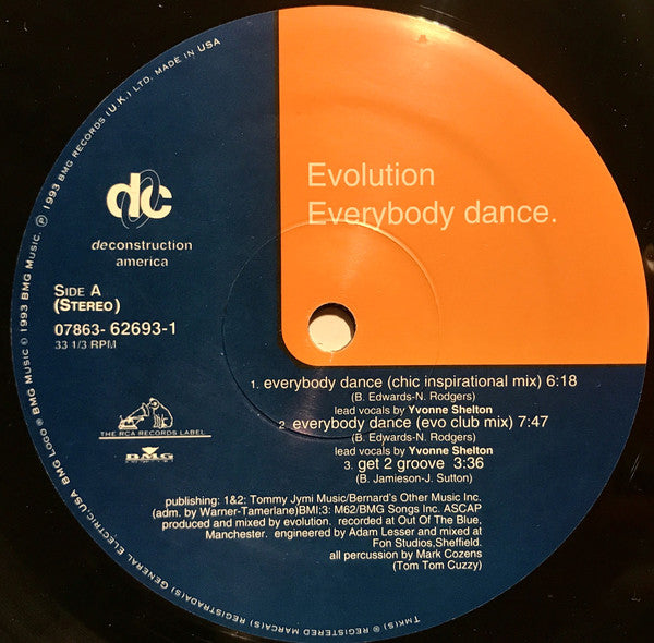 Evolution : Everybody Dance (12")