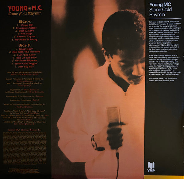 Young MC : Stone Cold Rhymin' (LP, Album, Club, RE, RM, Red)