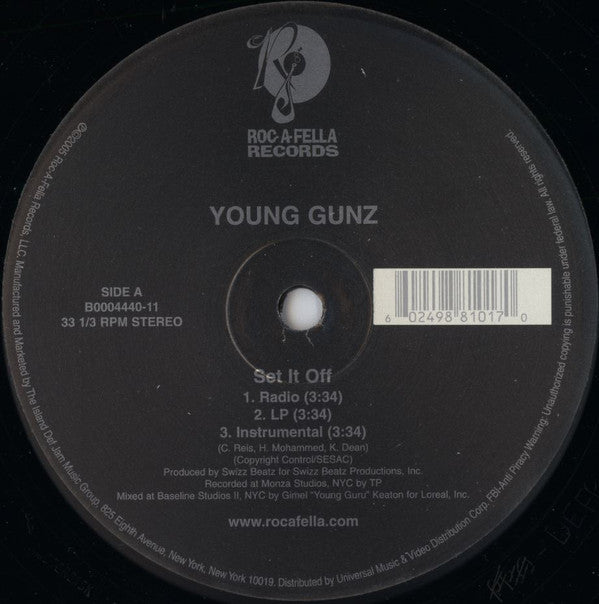 Young Gunz : Set It Off (12")