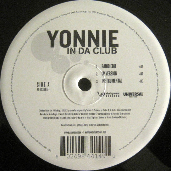 Yonnie : In Da Club (12")