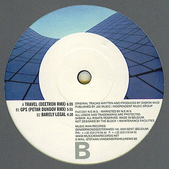 Damon Wild : Travel Remixes (12")