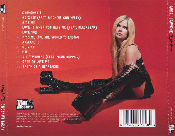 Avril Lavigne : Love Sux (CD, Album)