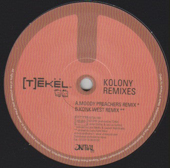 [T]ékël : Kolony Remixes (12")