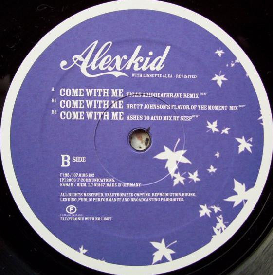 Alexkid With Lissette Alea : Come With Me (Revisited By Tiga, Brett Johnson & Seep) (12")