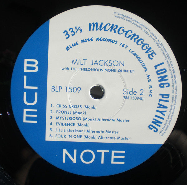 Milt Jackson With John Lewis (2), Percy Heath, Kenny Clarke, Lou Donaldson And The Thelonious Monk Quintet : Milt Jackson With John Lewis, Percy Heath, Kenny Clarke, Lou Donaldson And The Thelonious Monk Quintet (LP, Comp, Mono, RE, RM, 180)