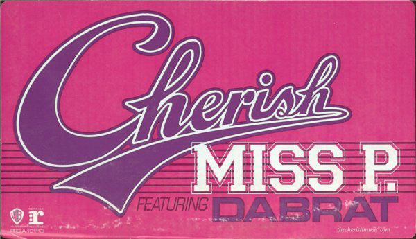 Cherish Featuring Da Brat : Miss P. (12", Promo)