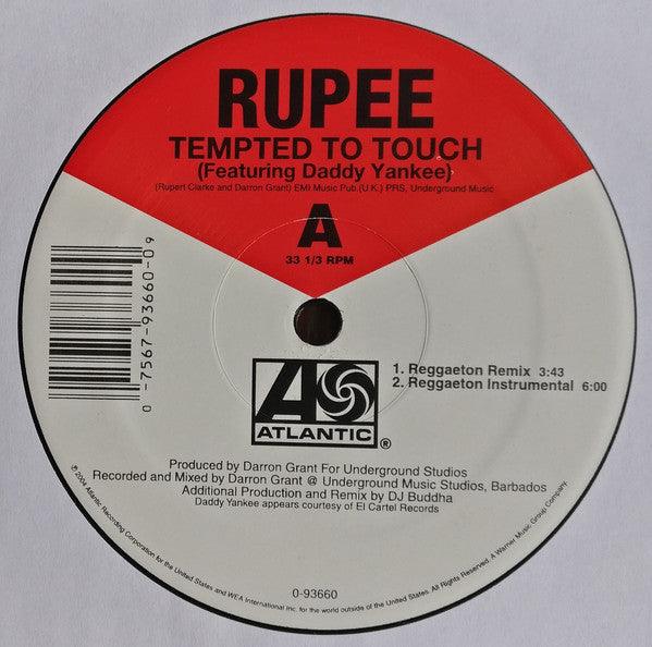 Rupee : Tempted To Touch (Reggaeton Remix) (12")