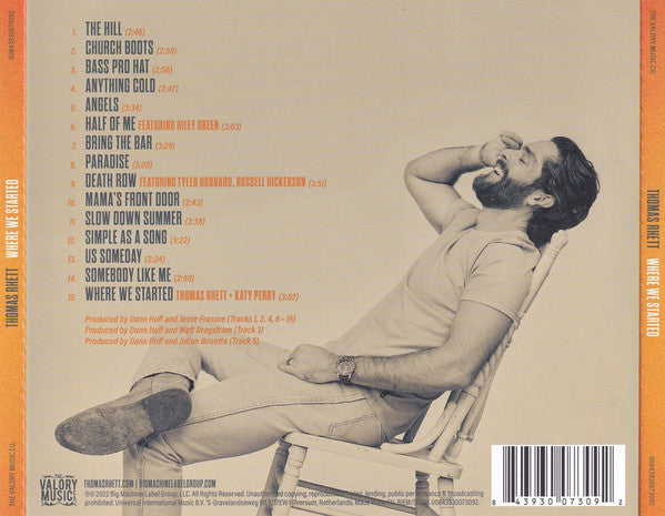 Thomas Rhett : Where We Started (CD, Album)