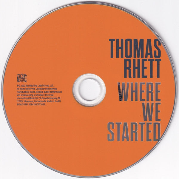 Thomas Rhett : Where We Started (CD, Album)