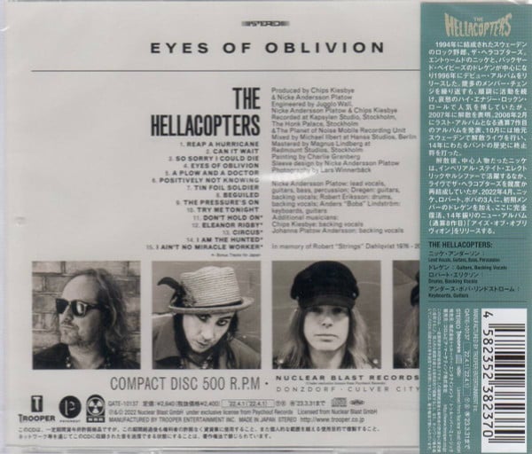 The Hellacopters :  Eyes Of Oblivion (CD, Album)