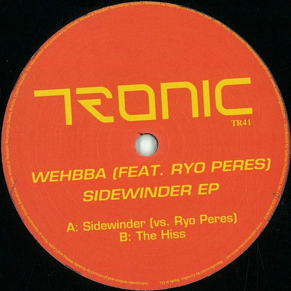 Wehbba Feat. Ryo Peres : Sidewinder EP (12", EP)