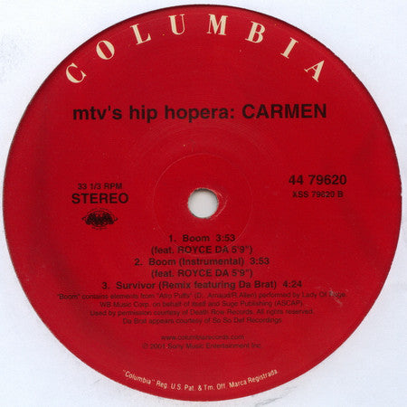 Various : MTV's Hip Hopera: Carmen (12")