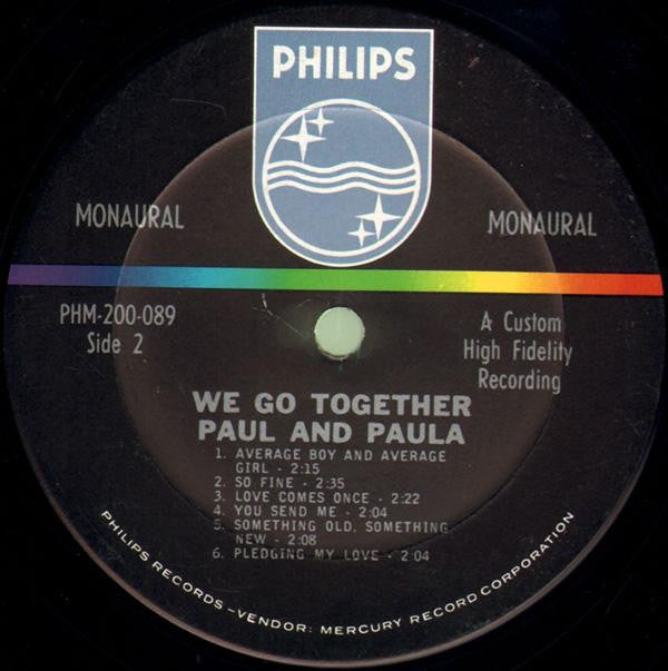 Paul & Paula : We Go Together (LP, Album, Mono)