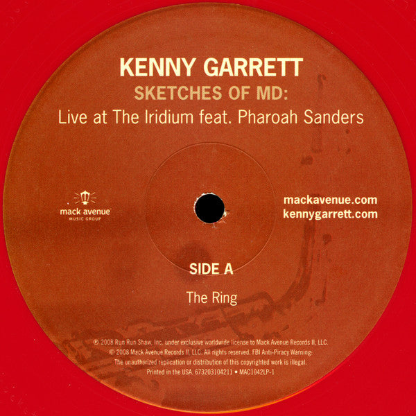 Kenny Garrett : Sketches Of MD (Live At The Iridium Featuring Pharoah Sanders) (2xLP, Album, RSD, Ltd, Num, RE, Red)