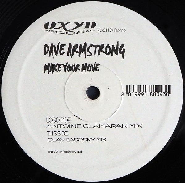 Dave Armstrong : Make Your Move (12", Promo)