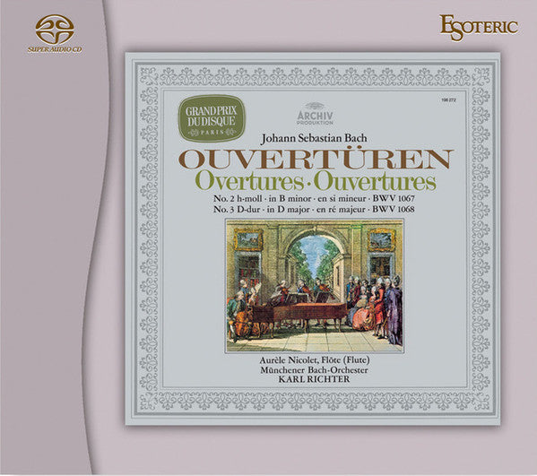 Johann Sebastian Bach, Aurèle Nicolet, Münchener Bach-Orchester : Orchestral Suite 2 & 3 (SACD, Hybrid, Album, Ltd, RM)