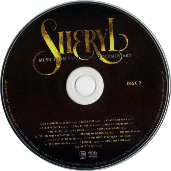 Sheryl Crow : Sheryl: Music From The Feature Documentary (2xCD, Comp)