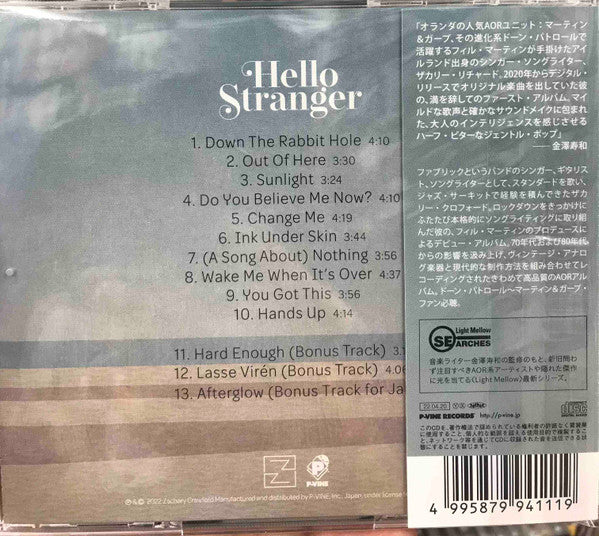 Zachary Crawford : Hello Stranger (CD, Album)