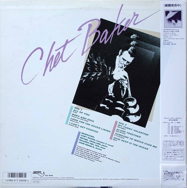 Chet Baker : Sings Again (LP, Album, Promo)