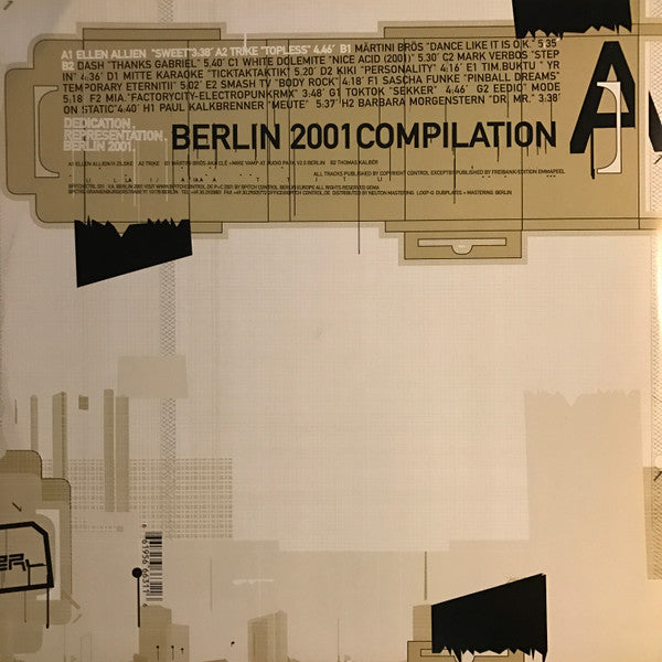 Various : Berlin 2001 Compilation (12", Comp, A/B)