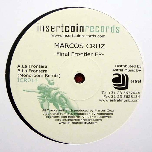 Marcos Cruz : Final Frontier EP (12", EP)