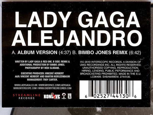 Lady Gaga : Alejandro (7", Single, Pic)