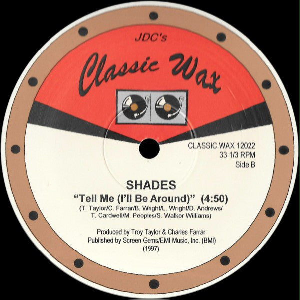 Laila Bagge / Shades (2) : Here We Go Again (Remix) / Tell Me (I'll Be Around) (12", Unofficial)