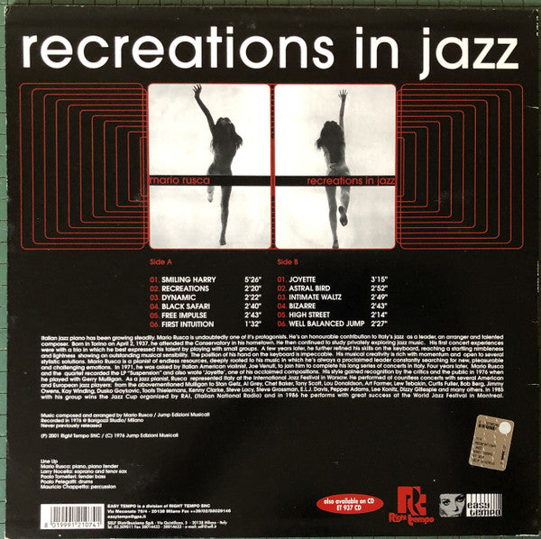 Mario Rusca : Recreations In Jazz (LP, Album)