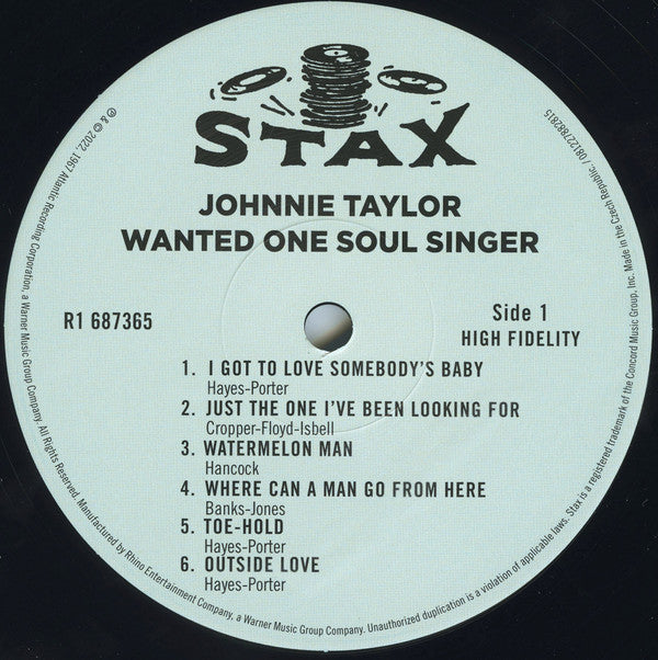 Johnnie Taylor : Wanted One Soul Singer (LP, Album, Mono, Club, RE, RM)