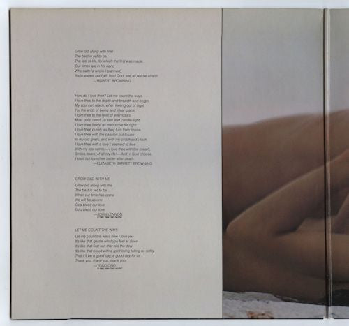 John Lennon & Yoko Ono : Milk And Honey (LP, Album, Gat)