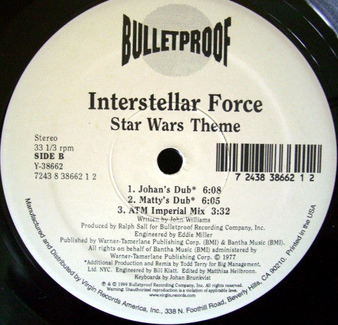 Interstellar Force : Star Wars Theme (12")