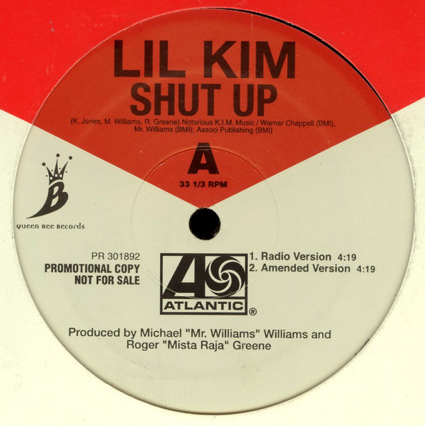 Lil' Kim : Shut Up (12", Promo)