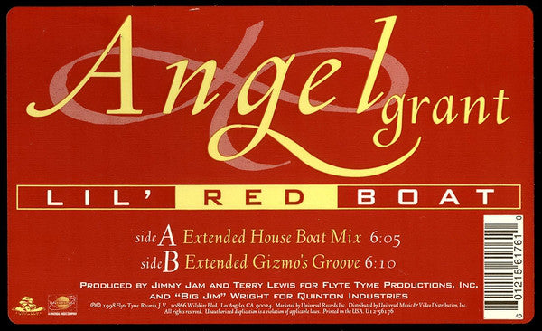 Angel Grant : Lil' Red Boat (12", Red)