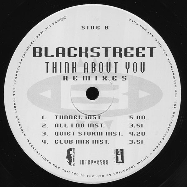 Blackstreet : Think About You (Remixes) (12", Promo)